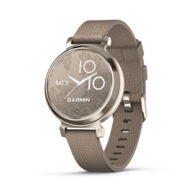 Умные часы Garmin Lily 2 Classic Cream Gold/Coffee Fabric с кофейным ремешком