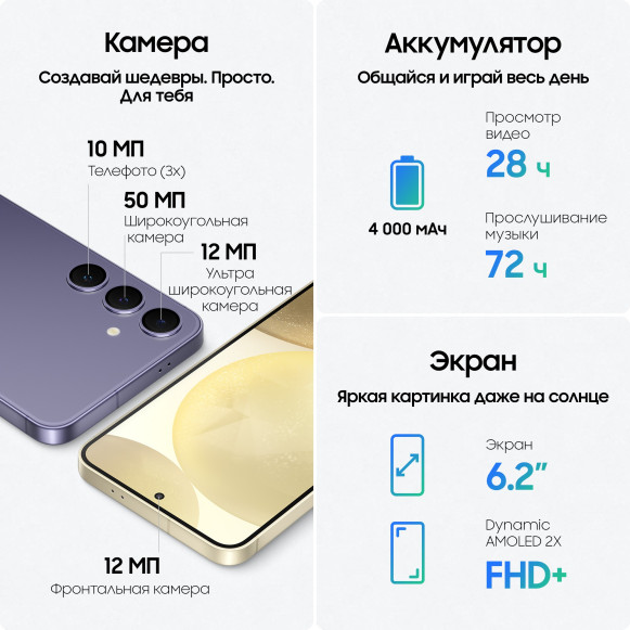 Смартфон Samsung Galaxy S24 8/128Gb Yellow